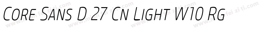 Core Sans D 27 Cn Light W10 Rg字体转换